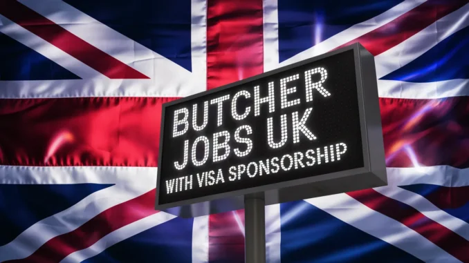 Butcher Jobs in UK with Visa Sponsorship 2025 (£13.50 Per Hour)