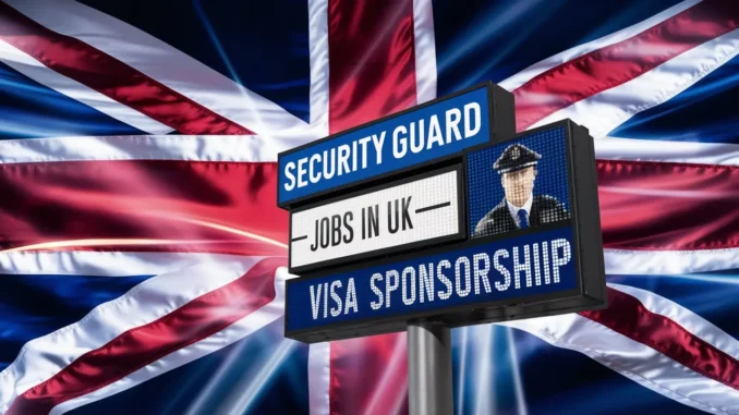 Security Guard Jobs in UK with Visa Sponsorship 2025 (£26,251